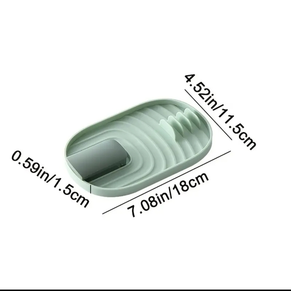 1 Foldable Kitchen Shelf, Kitchen Drain Simple Practical Pot Lid Holder 2 colors - Picture 5 of 7